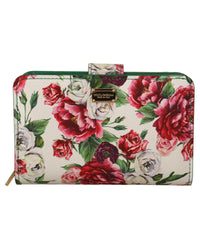 Thumbnail for Floral Print Bifold Continental Wallet with Zipper Closure One Size Women