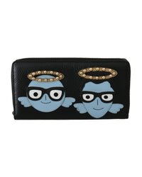 Thumbnail for 100% Authentic Dolce & Gabbana Leather Wallet with Logo Details One Size Men