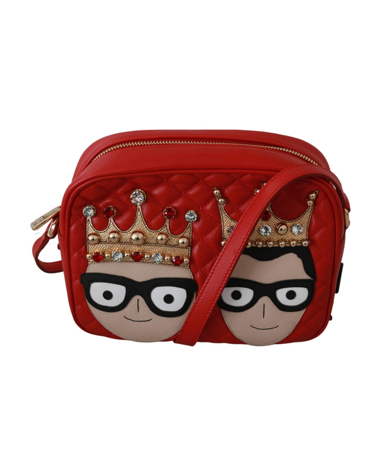Dolce & Gabbana GLAM Crossbody Bag with Logo Details One Size Women