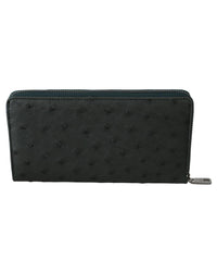 Thumbnail for Mens Continental Wallet with Ostrich Leather by Dolce & Gabbana One Size Men