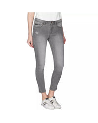 Thumbnail for Womens Push-Up Jeggings with Ruined Effect Details W27 US Women