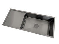 Thumbnail for 2024 Brushed Gunmetal single long bowl drainer stainless steel 304 kitchen sink