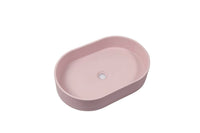 Thumbnail for Ultra Modern Concrete Cement Wash Basin Counter Top Matte Pink Oval Basin