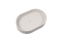 Thumbnail for Ultra Modern Concrete Cement Wash Basin Counter Top Matte White Oval Basin