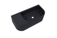 Thumbnail for New Concrete Cement Wash Basin Counter Top Matte Black Wall Hung Basin