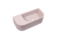Thumbnail for New Concrete Cement Wash Basin Counter Top Matte Pink Wall Hung Basin