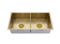 Thumbnail for 2023 Burnished Brass Gold stainless steel 304 double bowl kitchen sink