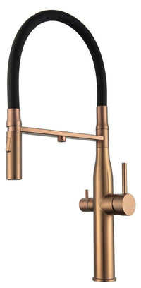 Thumbnail for 2024 WELS Kitchen Mixer brushed Copper Pull Out Spray 3 way filter Faucet s/s 304 Tap