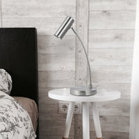 Thumbnail for Sarla Table Lamp - Satin Chrome