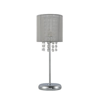 Thumbnail for Emilia Table Lamp with Acrylic Drops - Grey Shade