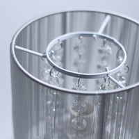 Thumbnail for Emilia Table Lamp with Acrylic Drops - Grey Shade
