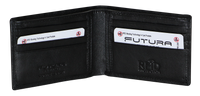 Thumbnail for Futura Mens RFID Slim Genuine Leather Wallet - Black