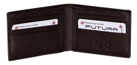 Thumbnail for Futura Mens RFID Slim Leather Wallet - Brown