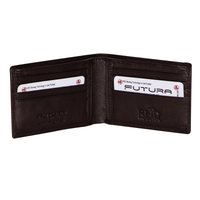 Thumbnail for Futura Mens RFID Slim Leather Wallet - Brown