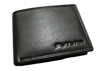 Thumbnail for Futura Mens RFID Leather Fold Over Wallet w/ Gift Box - Black