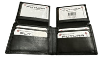 Thumbnail for Futura Mens RFID Leather Fold Over Wallet w/ Gift Box - Black