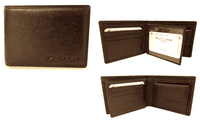 Thumbnail for Futura Mens RFID Leather Coin Fold Over Genuine Leather Wallet - Tan
