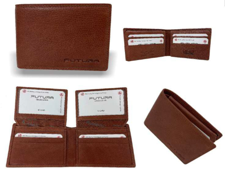 Futura RFID Leather Fold Over Genuine Leather Wallet - Tan