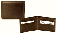 Thumbnail for Futura Mens RFID Protected Slim Genuine Leather Wallet - Tan