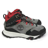 Thumbnail for Timberland Mens Garrison Trail Waterproof Mid Hiking Boots High Top - Dark Grey - US 11
