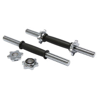 Thumbnail for 1 Pair Olympic Dumbell Handles w Collars Bicep Curl Weight Training Exercise Gym