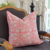 Thumbnail for Kolka Pastel Pink Decorative Soft Cotton Voile Decorative Cushion - Pink