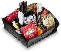 Thumbnail for CEP Tea Coffee Storage Home Office Organizer Organiser Distributor Tray - Black