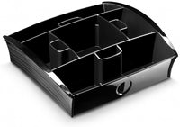 Thumbnail for CEP Tea Coffee Storage Home Office Organizer Organiser Distributor Tray - Black