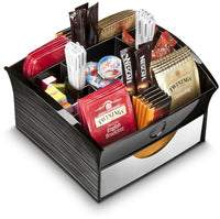 Thumbnail for CEP Deluxe Tea Coffee Storage Home Office Organiser Distributor Tray - Black