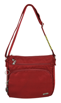 Thumbnail for FIB Mens Crossbody Bag Satchel Adjustable Shoulder Strap Travel - Burgundy