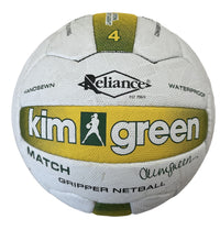 Thumbnail for Kim Green Match Gripper Netball Hand Sewn Waterproof Net Ball Official Size 4