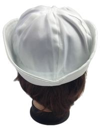 Thumbnail for Adult White Sailor Hat Marine Unisex Gob Captain Navy Hen's Night Doughboy Cap