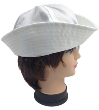 Thumbnail for Adult White Sailor Hat Marine Unisex Gob Captain Navy Hen's Night Doughboy Cap