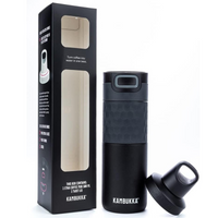 Thumbnail for Kambukka Etna Water Bottle Insulated Travel Drink Sports Tumbler -  Black Steel