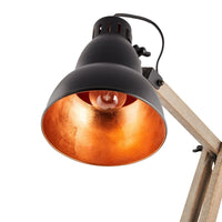 Thumbnail for Faroe Scandi Modern Natural Wooden Table Lamp Rustic Retro Designer Vintage