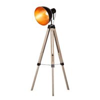 Thumbnail for Havana Retro Large Tripod Floor Lamp Industrial Modern Adjustable Wood Frame