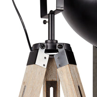 Thumbnail for Havana Retro Large Tripod Floor Lamp Industrial Modern Adjustable Wood Frame