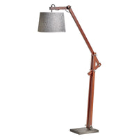 Thumbnail for 156cm Large Bamboo Floor Lamp Modern Vintage Wooden Light Antique Shade - Cherry