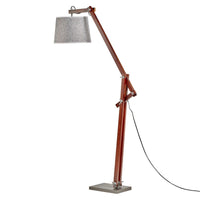 Thumbnail for 156cm Large Bamboo Floor Lamp Modern Vintage Wooden Light Antique Shade - Cherry