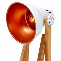 Thumbnail for 61cm Bamboo Easel Table Lamp Modern Scandi Designer Desk Light Bedroom Office