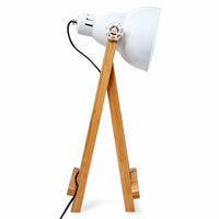 Thumbnail for 61cm Bamboo Easel Table Lamp Modern Scandi Designer Desk Light Bedroom Office