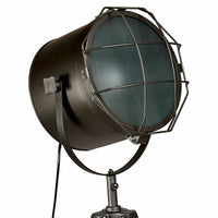 Thumbnail for 153cm Nautical Tripod Floor Lamp w Matte Grey Lamp Head Searchlight Spot Light