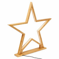 Thumbnail for 52cm Bamboo Star LED Table Desk Lamp Light Modern Designer - Natural