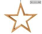 Thumbnail for Large Ceiling Bamboo Star LED Hanging Lamp Natural Home Decor Lighting Pendant