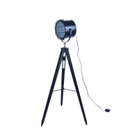 Thumbnail for 158cm Nautical Tripod Floor Lamp w Matte Black Lamp Head Searchlight Spot Light