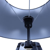 Thumbnail for LARGE TRIPOD FLOOR LAMP Linen Shade Modern Light Retro Wooden - Matte Black