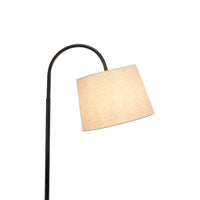 Thumbnail for Naples Tripod Floor Lamp Shelf Storage Drawer Bed Side Table Light w/ USB Charger