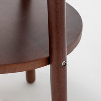 Thumbnail for Naples Tripod Floor Lamp Shelf Storage Drawer Bed Side Table Light w/ USB Charger