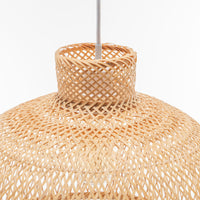 Thumbnail for Natural Hand Woven Bamboo Dome Pendant Lamp Hanging Light Rattan Style