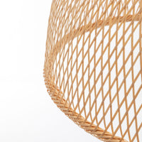 Thumbnail for Natural Hand Woven Bamboo Dome Pendant Lamp Hanging Light Rattan Style